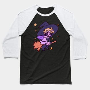 I draw chibi vanilla riding on a broom with stars / sugar sugar rune Baseball T-Shirt